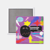 Ondraaglijke pijn maakt me chagrijnig magneet (Voorkant / Achterkant)