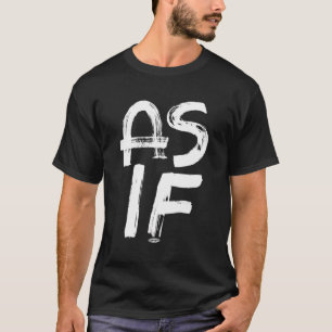 Onduidelijk alsof u penseelstreken gebruikt t-shirt