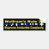 Onduidelijk maken van "onreduceerbare complexiteit bumpersticker (Voorkant)