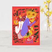 Onduidelijke Feestdagen Nationale Spaghettidag Ja Kaart (Gele Bloem)