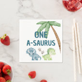 One-A-Saurus 1e verjaardag servetten (Insitu)