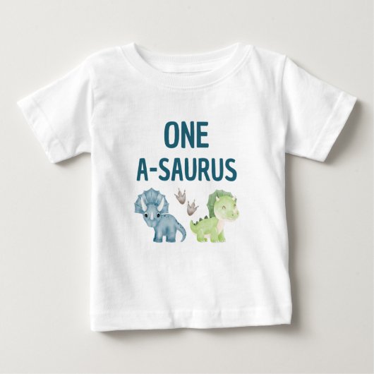 One-A-Saurus Baby T-shirt (Voorkant)