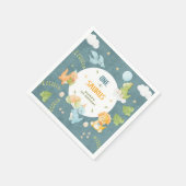 One-A-Saurus Dinosaur 1st Birthday Party Servet (Hoek)