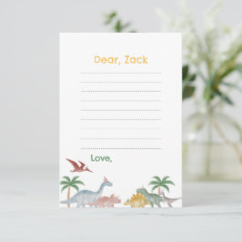 One A Saurus Dinosaur Birthday Time Capsule card Kaart