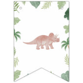 One A Saurus Dinosaur Boy Birthday Photo Banner (Eerste vlag)