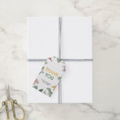 One A Saurus Dinosaur Jongens Rechthoekige Favor T Cadeaulabel (Met Touw)