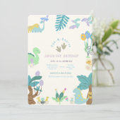 One-a-Saurus Dinosaurus Verjaardag Kaart (Staand voorkant)