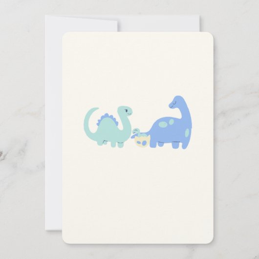 One-a-Saurus Dinosaurus Verjaardag Kaart (Achterkant)