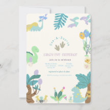 One-a-Saurus Dinosaurus Verjaardag