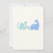 One-a-Saurus Dinosaurus Verjaardag Kaart (Achterkant)