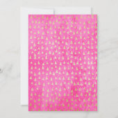 One-A-Saurus Pink Dinosaur Girl 1st First Birthday Kaart (Achterkant)