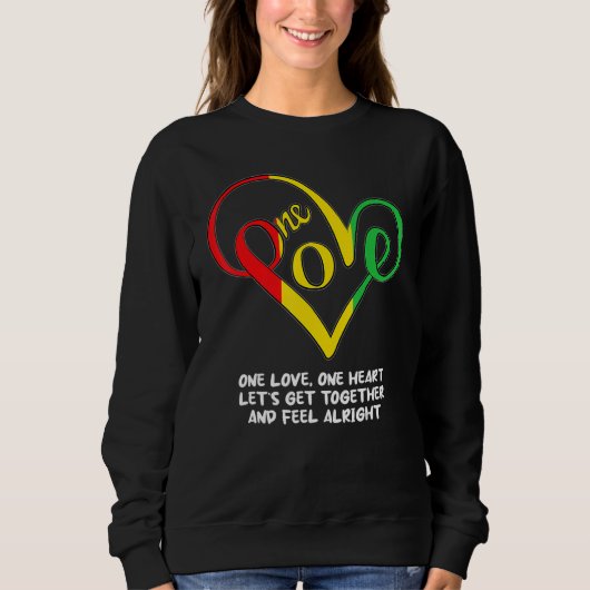 One African Love Heart Black History Month Cool BL Trui (Voorkant)