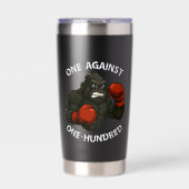 One Against One Hundred – Gorilla Boxing Workout Geïsoleerde Drinkbeker (Voorkant)
