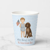 One All American Boy - Dog - Red White & Two Papieren Bekers (Achterkant)