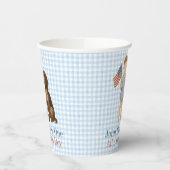 One All American Boy - Dog - Red White & Two Papieren Bekers (Links)