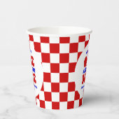 One American Dude 4 juli 1 Verjaardagsfeestje Papieren Bekers (Links)