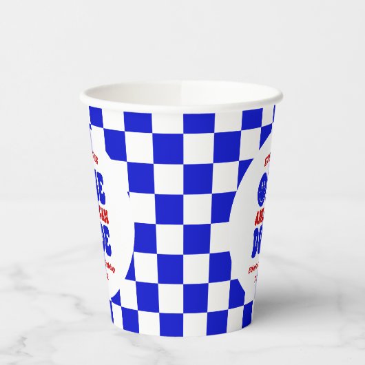 One American Dude 4 juli 1 Verjaardagsfeestje Papieren Bekers (Links)