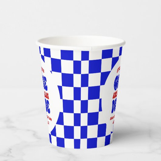 One American Dude 4 juli 1 Verjaardagsfeestje Papieren Bekers (Rechts)