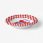 One American Dude 4 juli 1 Verjaardagsfeestje Papieren Kommen (Gebogen)