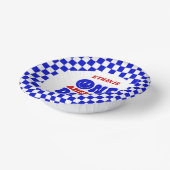 One American Dude 4 juli 1 Verjaardagsfeestje Papieren Kommen (Gebogen)