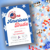 One American Dude 4th van 1 juli Verjaardag Kaart