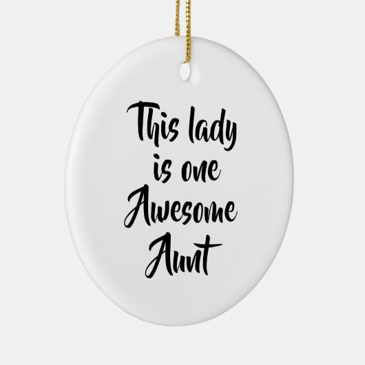 One Awesome Aunt Funny Keramisch Ornament (Rechts)