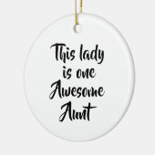 One Awesome Aunt Funny Keramisch Ornament (Links)