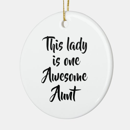 One Awesome Aunt Funny Keramisch Ornament (Links)