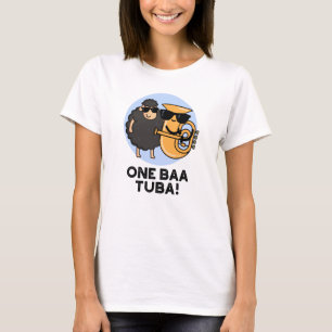 One Baa Tuba Funny Music Sheep Pun T-shirt
