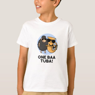 One Baa Tuba Funny Music Sheep Pun T-shirt