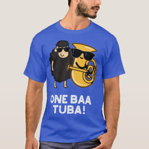 One Baa Tuba Funny Music Sheep Pun T-shirt