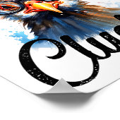 One Bad Mother Clucker Funny Chicken Poster (Hoek)