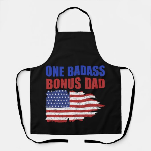 One Badass Bonus Pap American Flag Vader Day Schort (Voorkant)