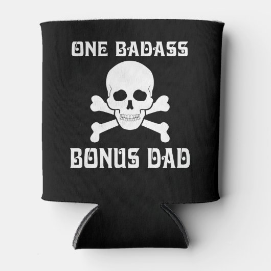 One Badass Bonus Step Pap Birthday Blikjeskoeler (Voorkant)