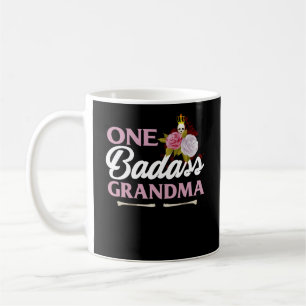 One Badass Grandma Funny Grandma Gift Koffiemok