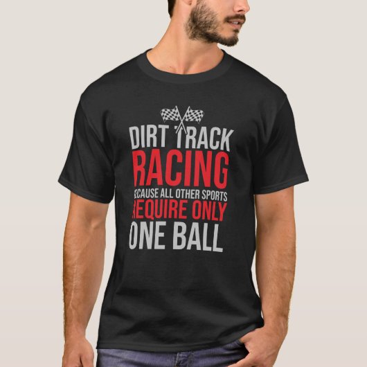 One Ball | Funny Men’s Racing T-Shirt (Voorkant)