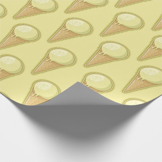 One Ball Ice Cream Cone Cadeaupapier (Hoek)