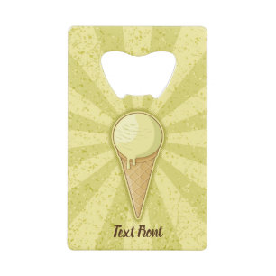 One Ball Ice Cream Cone Creditkaart Flessenopener