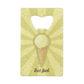One Ball Ice Cream Cone Creditkaart Flessenopener (Achterkant)