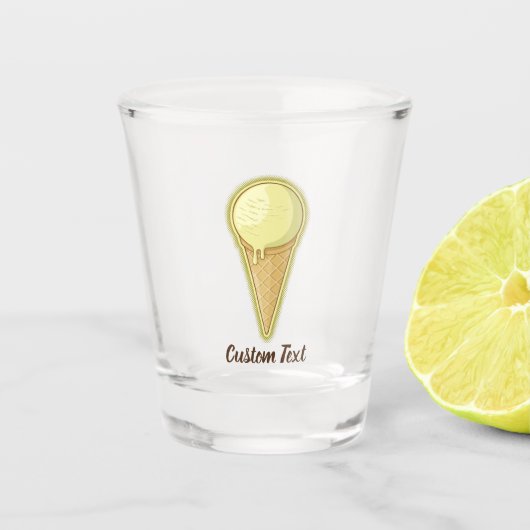 One Ball Ice Cream Cone Shot Glas (Voorkant)