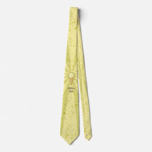 One Ball Ice Cream Cone Stropdas (Voorkant)