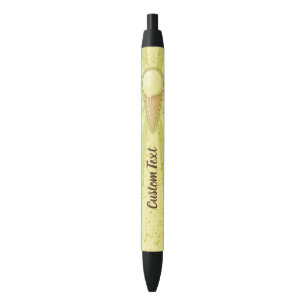 One Ball Ice Cream Cone Zwarte Inkt Pen