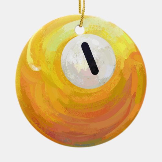 One Ball Keramisch Ornament (Voorkant)