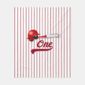 One Baseball Fan Fleece Deken (Voorkant)