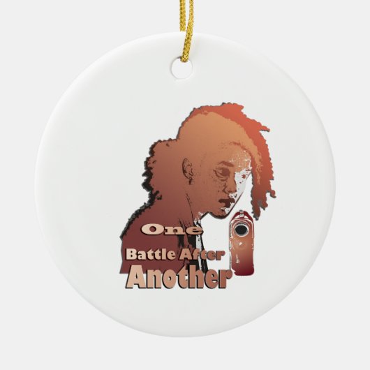 One Battle After Another – Cinematic Movie-Inspire Keramisch Ornament (Voorkant)