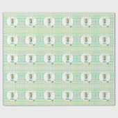 One Big Dill Pickle First Birthday Blue Cadeaupapier (Vlak)