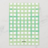 One Big Dill Pickle First Birthday Blue Invitation Kaart (Achterkant)