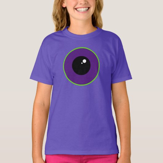 One Big Eye Paarse kostuum Tri-Blend Shirt (Voorkant)