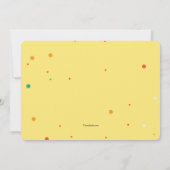 ONE Birthday Party Photo Invitation Kaart (Achterkant)