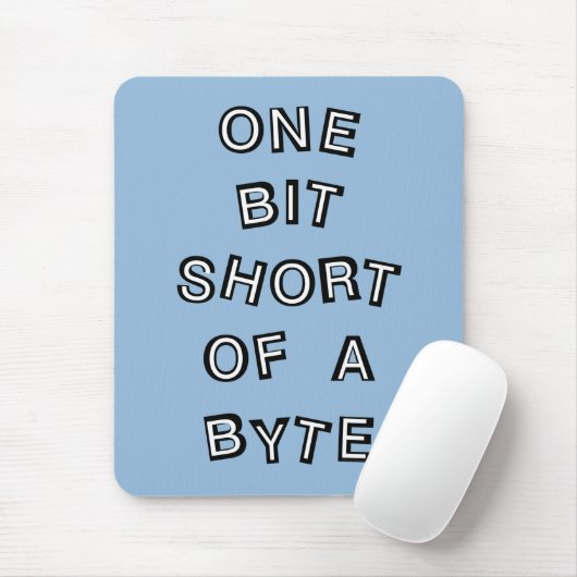 One Bit Short Computer Programmer Muismat (Met muis)